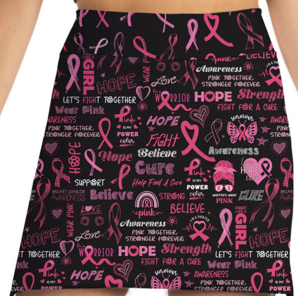 New Skort Obsession Women's Choose Hope Black Skort