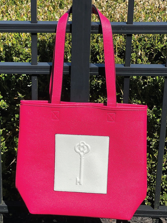 Belyn Key Keystone Satchel - Melon/Vanilla w/ Logo MSP$118
