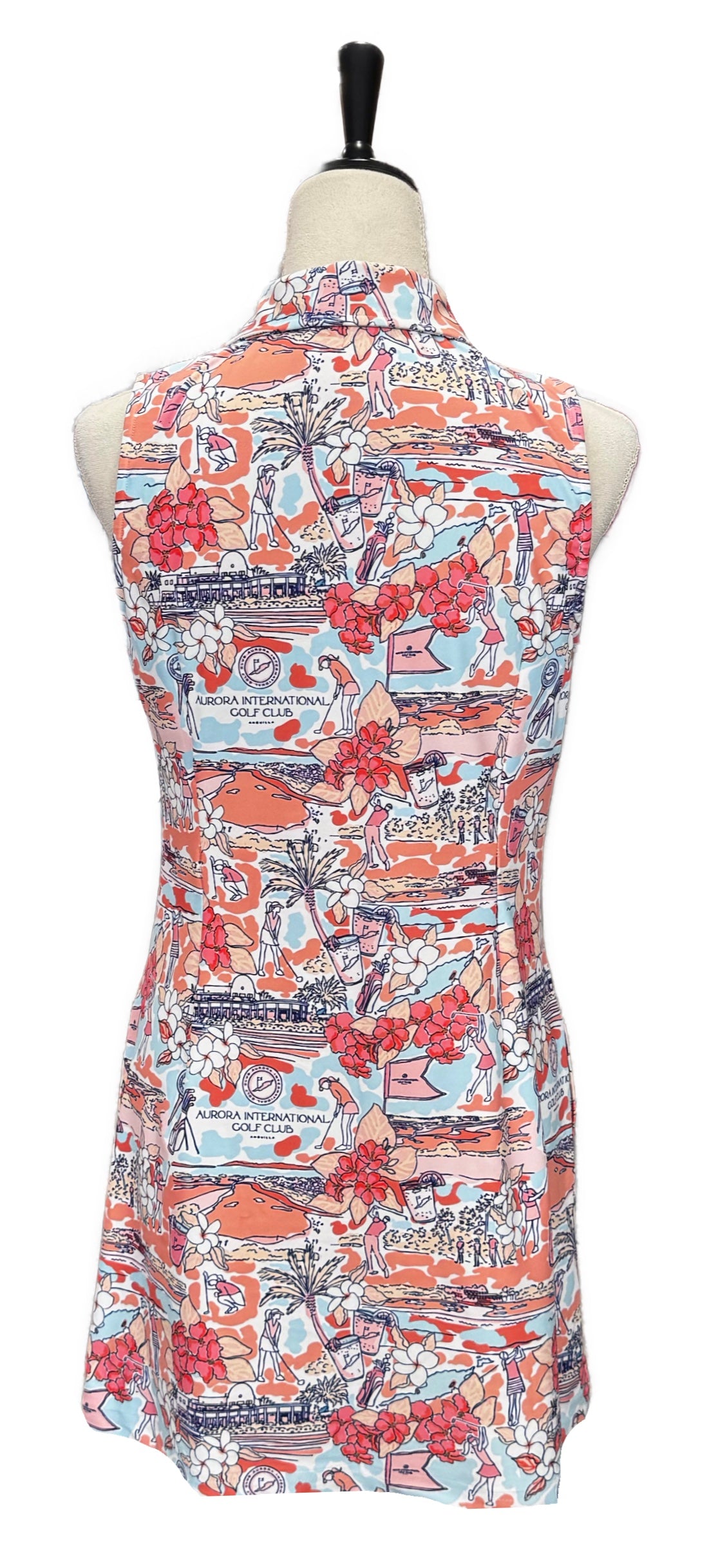 Smith & Quinn Peach Aurora International Golf Club Patterned Women's G
