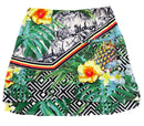Lucky in Love Green & Yellow Tropical Print Women’s Golf Skort Size M-2