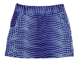 Adidas Purple & Periwinkle Geo-Warped Skort Size 4