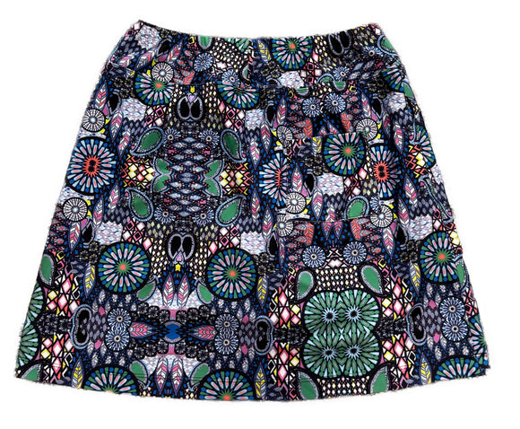 B-Skinz Purple, Yellow & Green Patterned Women’s Golf Skort Size M MSP$79