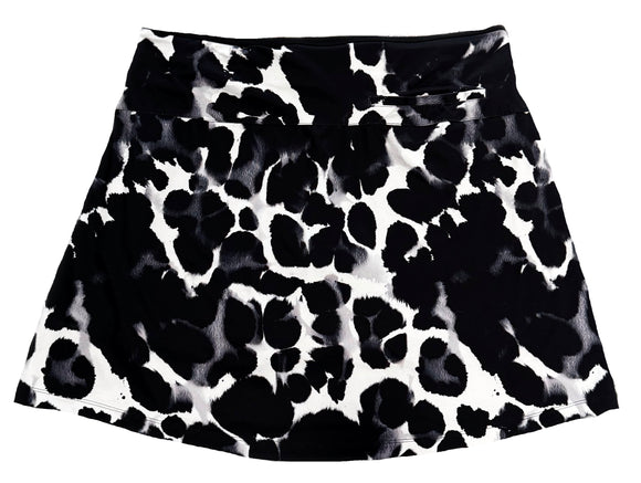 Nike Black & White Patterned Women's Golf Skort Size XL
