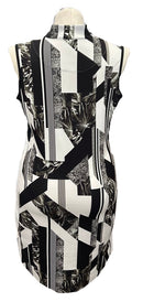 Tail Black & White Tropical & Geometric Patterned Women's Golf Dress Size L-2