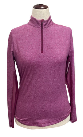 Callaway Magenta & White Microdot Women's Golf Pullover Size S