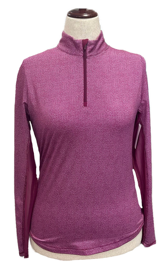 Callaway Magenta & White Microdot Women's Golf Pullover Size S
