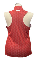 Adidas Red Triangle 1/4 Zip Sleeveless Athletic Top Size XL-2