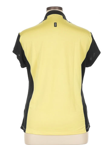 Jamie Sadock Women's Yellow & Black Cap Sleeve Golf Top Size XL MSP$95 - 0