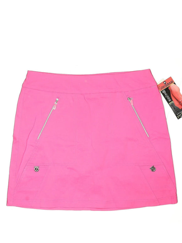 New Jamie Sadock Hot Pink Skinnylicious Golf Skort Sizer 12 MSP$110