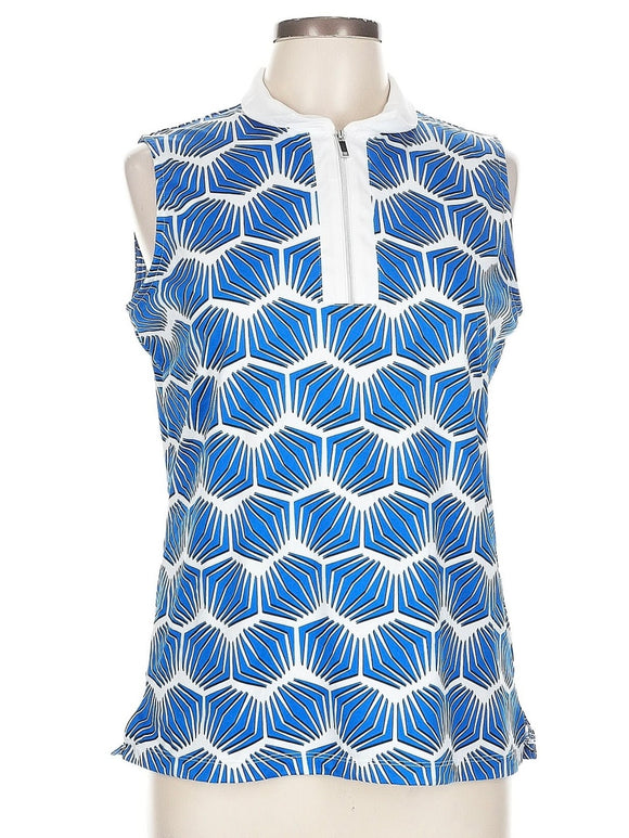 Tail Kyrah Sleeveless Golf Top - Palm Bay - Size L MSP$101