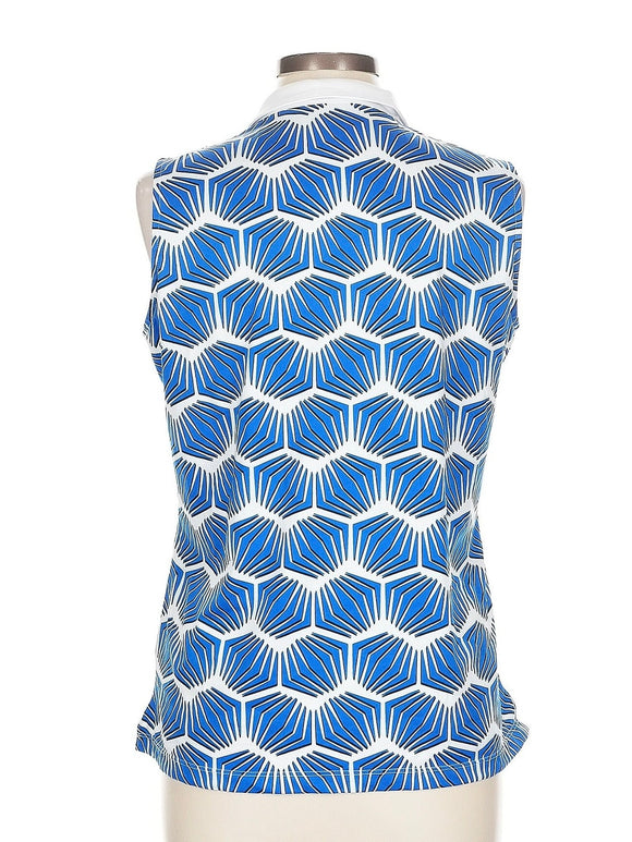 Tail Kyrah Sleeveless Golf Top - Palm Bay - Size L MSP$101