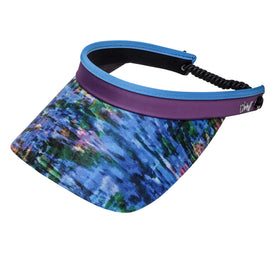 New Glove It Waterfall Print And Solid Coil Visor