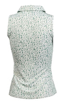 New Adair White & Green Floral Print Women's Kaia Sleeveless Golf Top Size M MSP$80-2