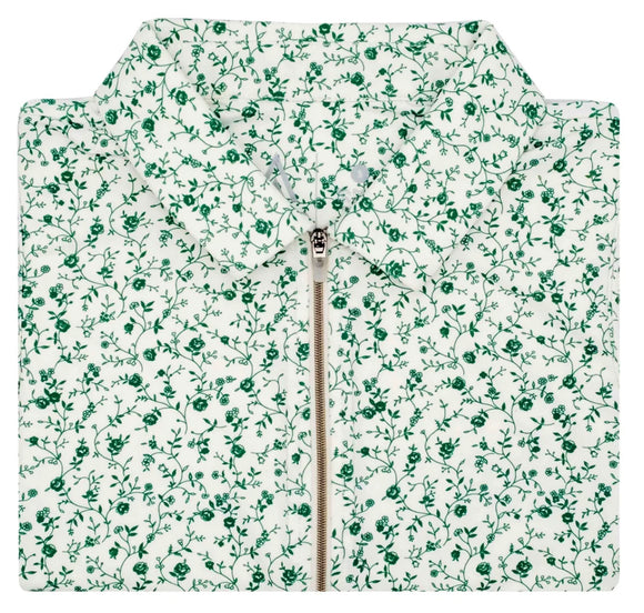 New Adair White & Green Floral Print Women's Kaia Sleeveless Golf Top Size M MSP$80