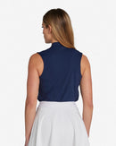 New Bad Birdie Women's Navy Blade Performance Golf Polo-2