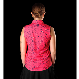 New Sunday Swagger Sleeveless Golf Polo - Inferno - 0