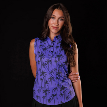 New Sunday Swagger Sleeveless Women's Golf Polo - Nightfall