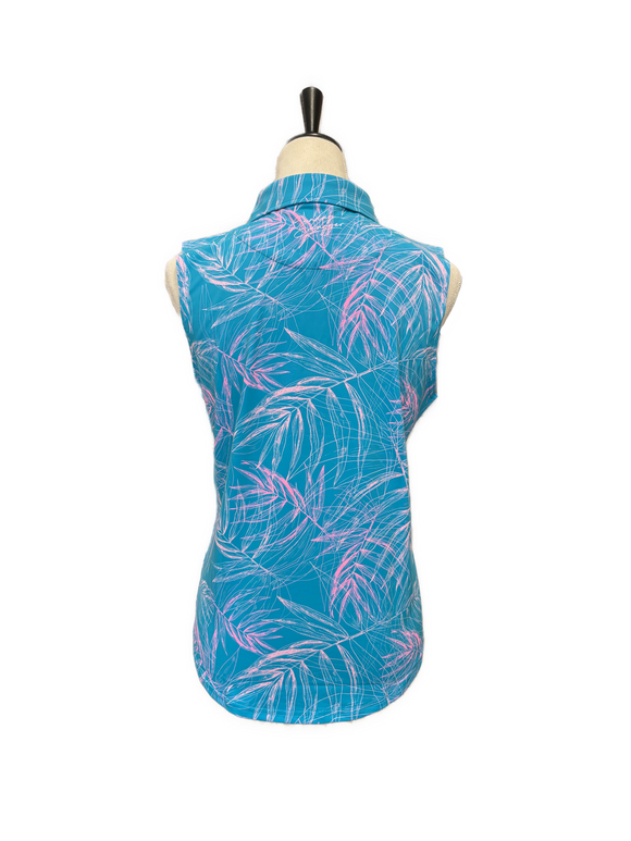 New Sunday Swagger Sleeveless Women's Golf Polo - Capri