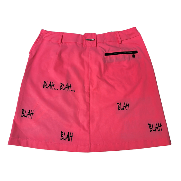 Jamie Sadock Pink “Blah Blah Blah” Golf Skirt Size 4