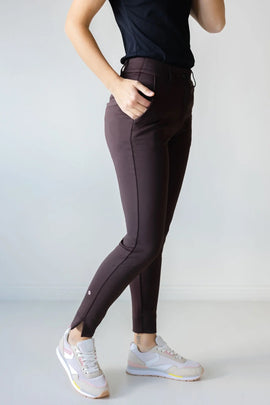 New Abendroth Ruth Golf Pant in Cacao Torte Size 8 MSP$175 - 0