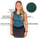 New 2Putt Women's Cocktail Hour Sleeveless Golf Polo-4