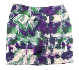 New Amy Sport Dark Watch Abstract Monarch Beach Golf Skort MSP$160