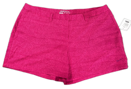 Nike Golf Magenta Micro Square Patterned Women's Golf Shorts Size 14