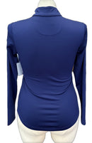 EP Pro Tour Tech Blue 1/4 Zip Ruched Women's Golf Pullover Size S-2