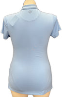 New Peter Millar Light Blue Polo w/Hazeltine Logo Size S MSP $95-2