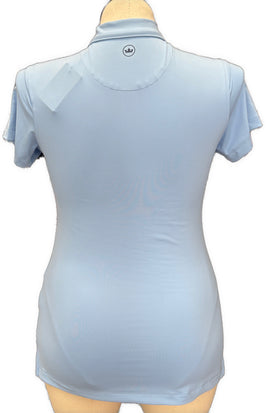 New Peter Millar Light Blue Polo w/Hazeltine Logo Size S MSP $95 - 0