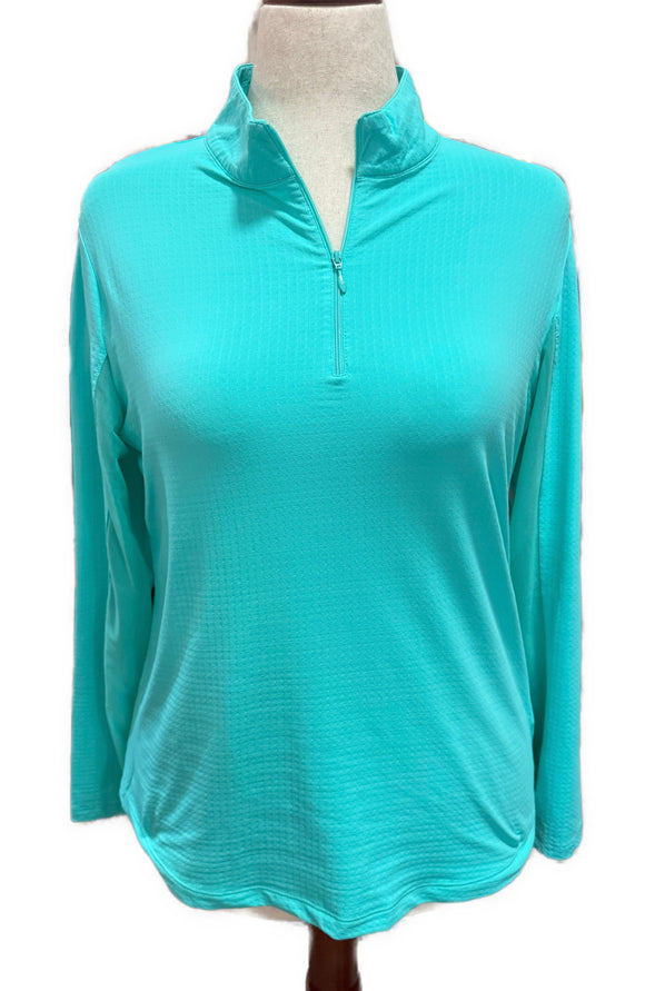 Ibkul Solid Long Sleeve Sunshirt Size L