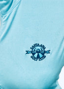 EP NY Women's Aqua Sleeveless Golf Polo w/ Logo Size L MSP$88-3