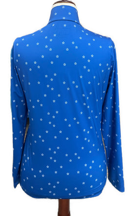 Lohla Sport Blue Golf Pullover with Star Pattern Size L MSP $150 - 0