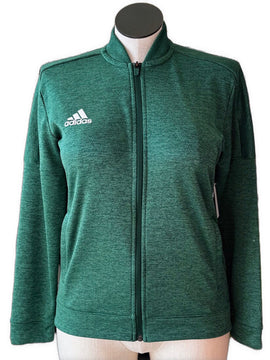 Women's Adidas Full Zip Green Heather Full-Zip Jacket Size L MSP$70
