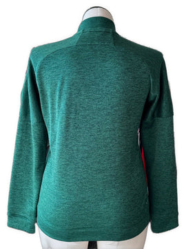 Women's Adidas Full Zip Green Heather Full-Zip Jacket Size L MSP$70 - 0