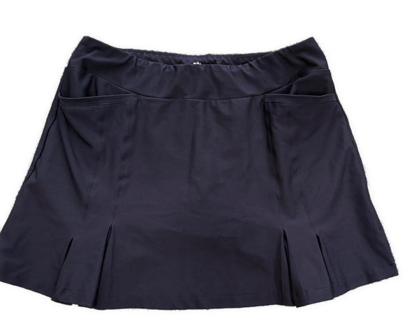 Tail Pull-On Navy Side Pleat Skort Size 12 MSP $88