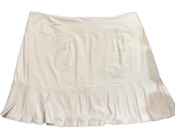 Lady Hagen Women’s White Pull-on Pleated Golf Skort Size 3X