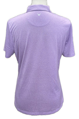 Callaway Purple Heathered Women's Short Sleeve Golf Top Size L - 0