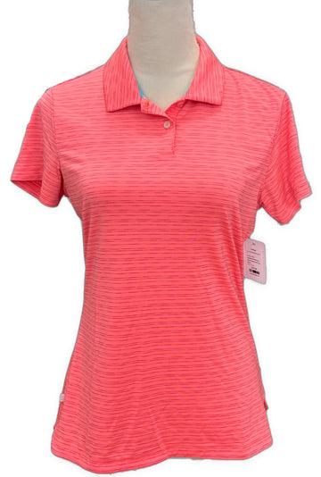 Puma Coral Heathered Women's Short Sleeve Golf Top Size S