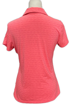 Puma Coral Heathered Women's Short Sleeve Golf Top Size S - 0