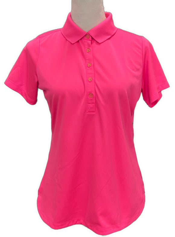 Nike Golf Bright Pink Short Sleeve Golf Top Size M