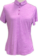 Under Armour Purple Heathered Women's Short Sleeve Top Size M-1