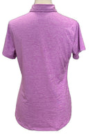 Under Armour Purple Heathered Women's Short Sleeve Top Size M-2