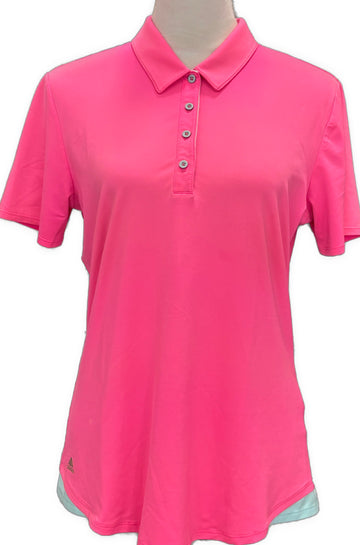 Adidas Hot Pink Women's Short Sleeve Golf Top Size M