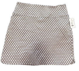 S.C. & CO. White w/Black Clover Pattern Women's Golf Skort Size M