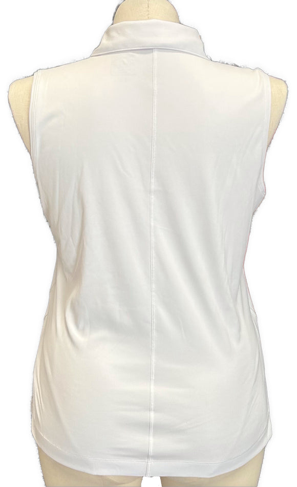 Slazenger Women's White Sleeveless Golf Top Size L