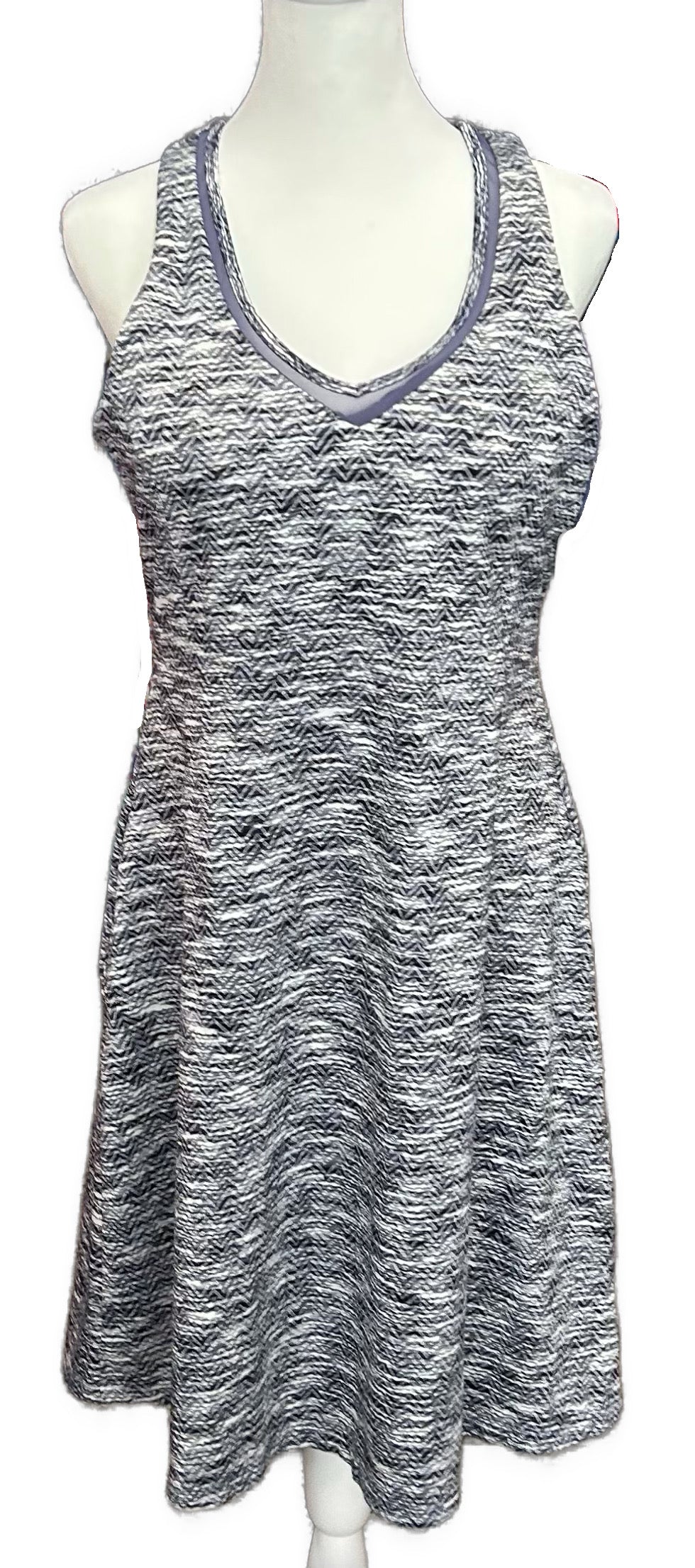 MPG Women's Athletic Sleeveless Patterned Racerback Dress Size L used / L / Purple