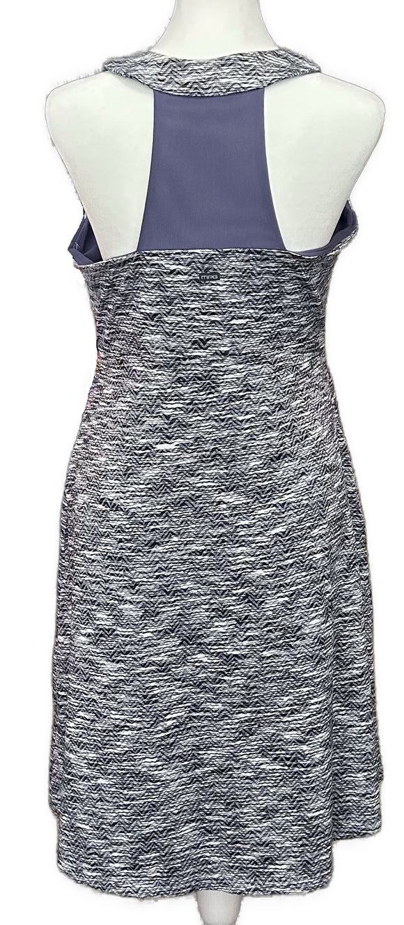MPG Women's Athletic Sleeveless Patterned Racerback Dress Size L
