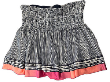 Lucky in Love Navy & White Striped Women's High Waist 15.5” Skort Size XL - 0
