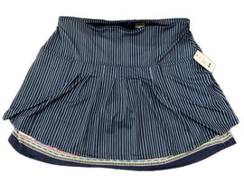 Lucky in Love Navy & White Striped Women's 16.5” Golf Skort Size XL